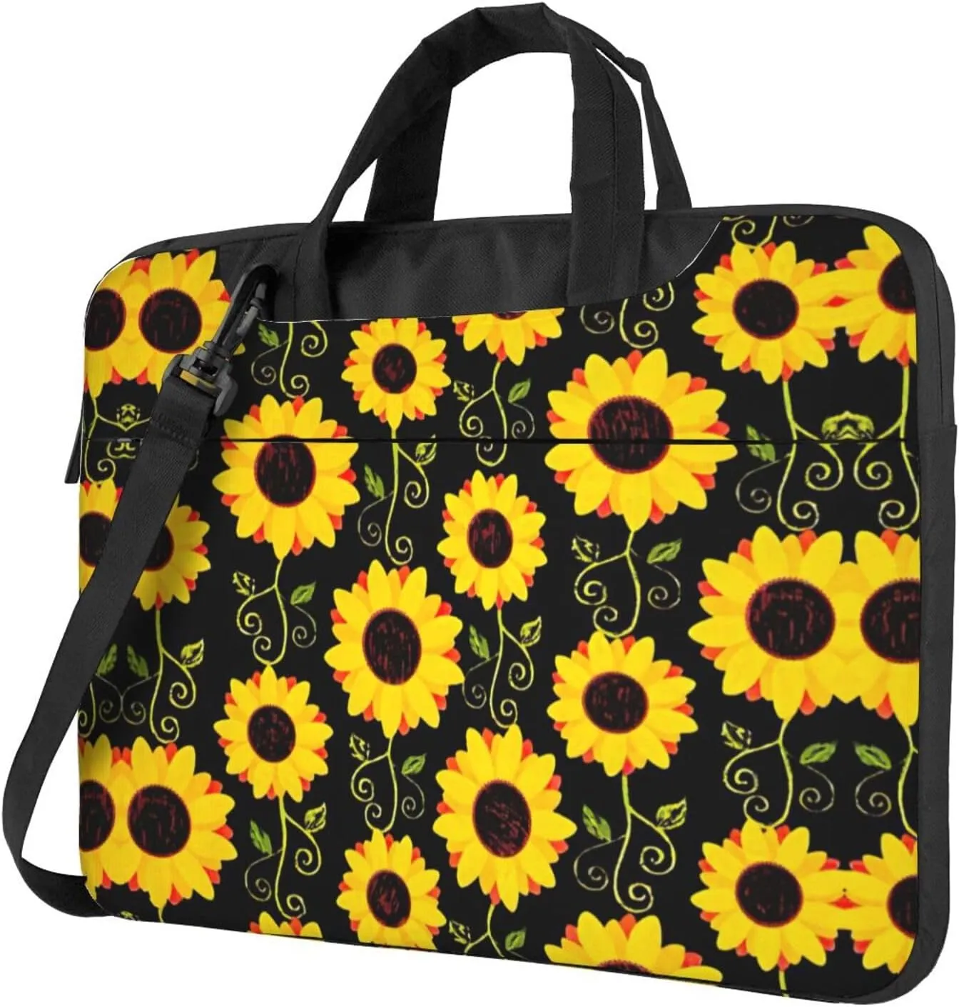 Dog Floral Ultra-Thin Laptop Bag,Laptop Bags For Business,Enjoy A Hassle-Free And Stylish Journey