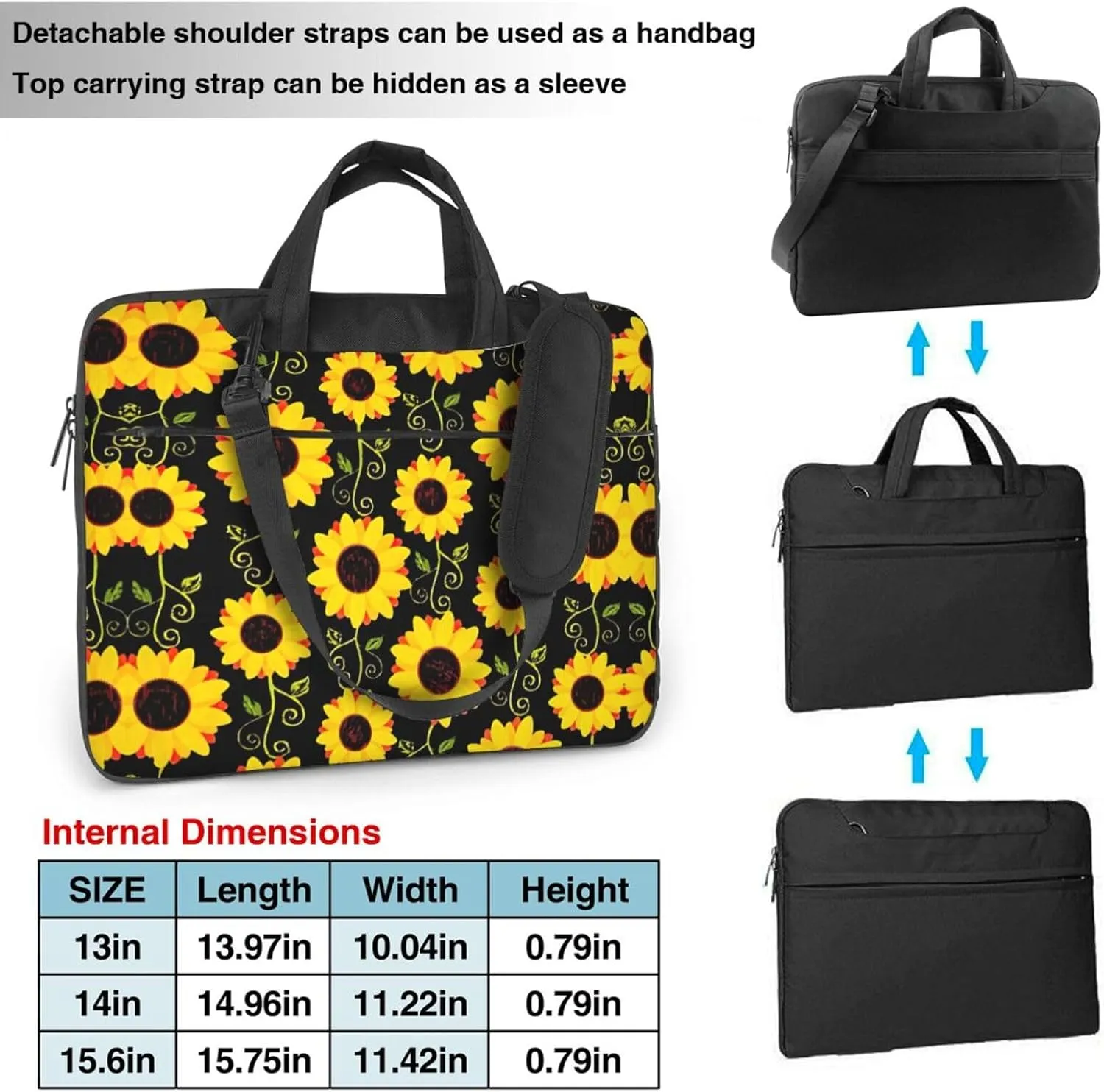 Dog Floral Ultra-Thin Laptop Bag,Laptop Bags For Business,Enjoy A Hassle-Free And Stylish Journey