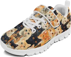 Doojoayie Slip On Shoes for Girls Soft Sole School Tennis Shoes Hook and Loop