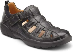 Dr. Comfort Fisherman Men's Therapeutic Diabetic Extra Depth Sandal: Black 10.0 Medium (B/D)
