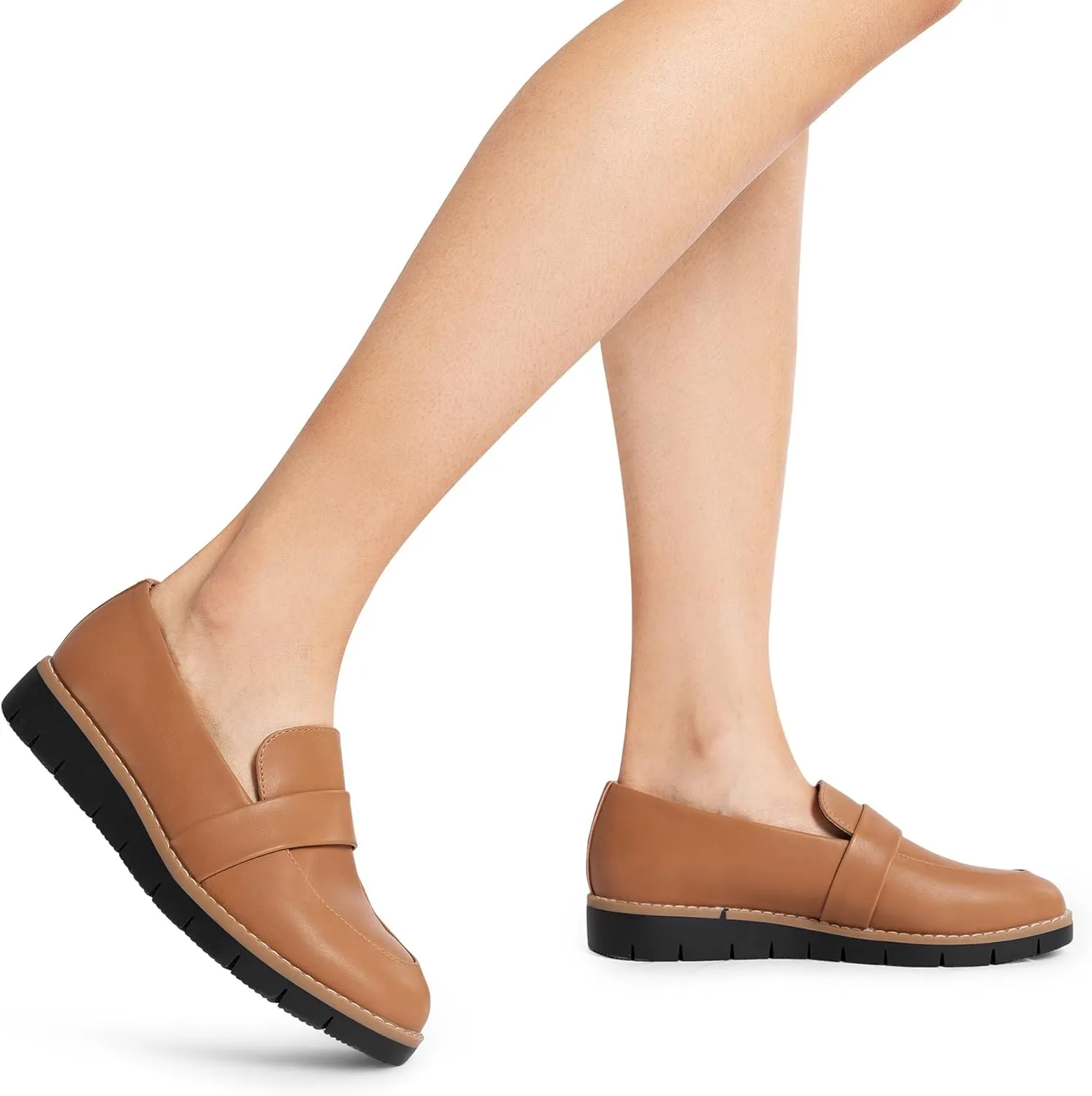 DREAM PAIRS Women's Loafers, Slip-On Business Casual Work Shoes