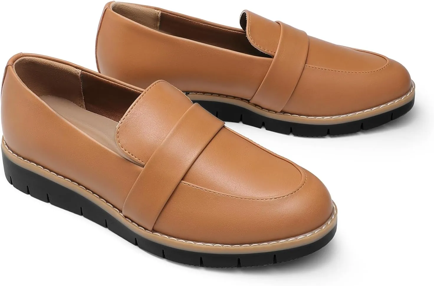 DREAM PAIRS Women's Loafers, Slip-On Business Casual Work Shoes