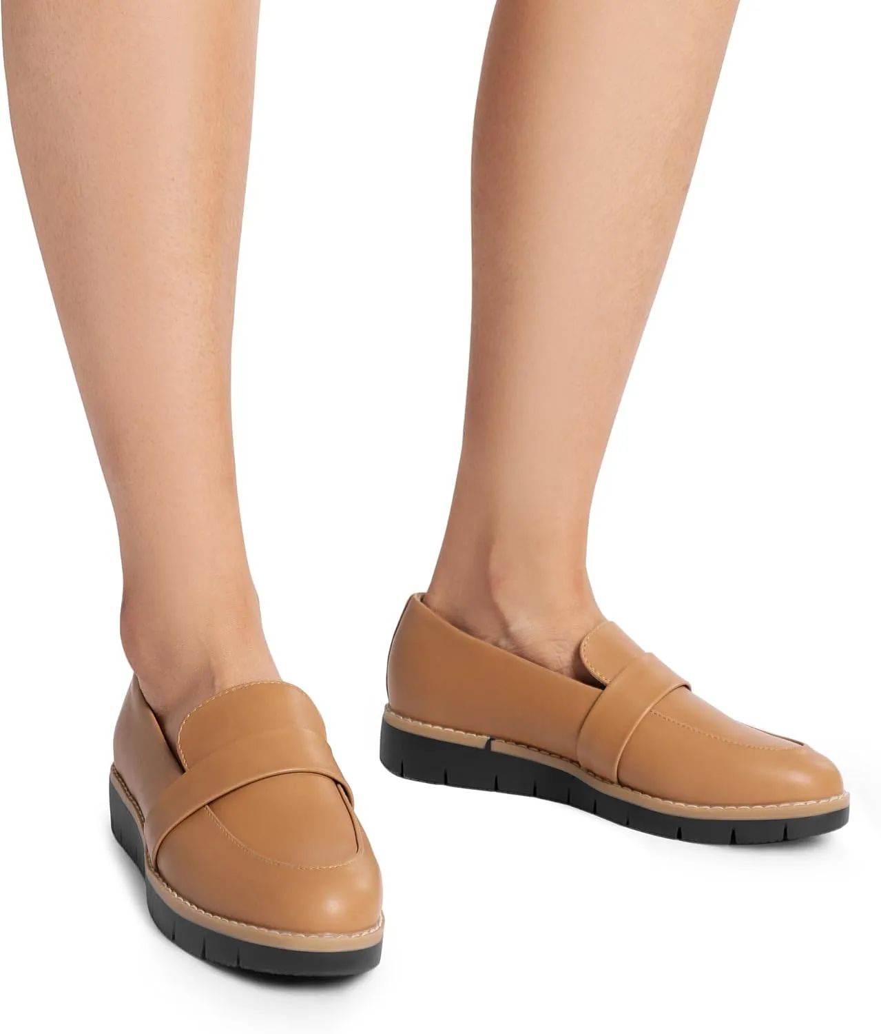 DREAM PAIRS Women's Loafers, Slip-On Business Casual Work Shoes