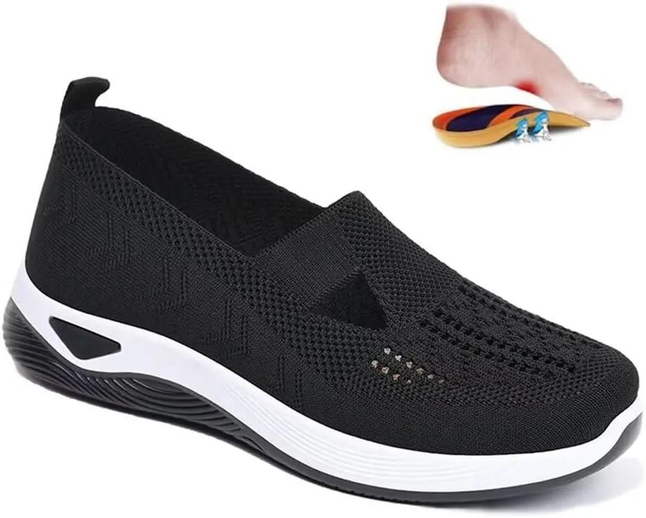 dubuto Women's Walking Shoes 2024 New Wove Breathable Soft Orthopedic Diabetic Comfortable Sneakers for Women Indoor Outdoor Casual Athletic Work Shoes