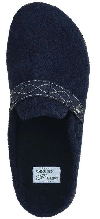 Earth Black Janet Felt Womens Comfort Slip On Clogs