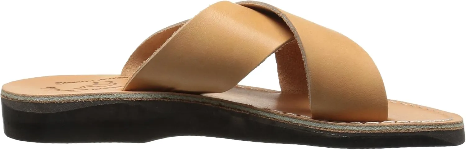 Elan - Leather Cross Strap Sandal - Womens Sandals