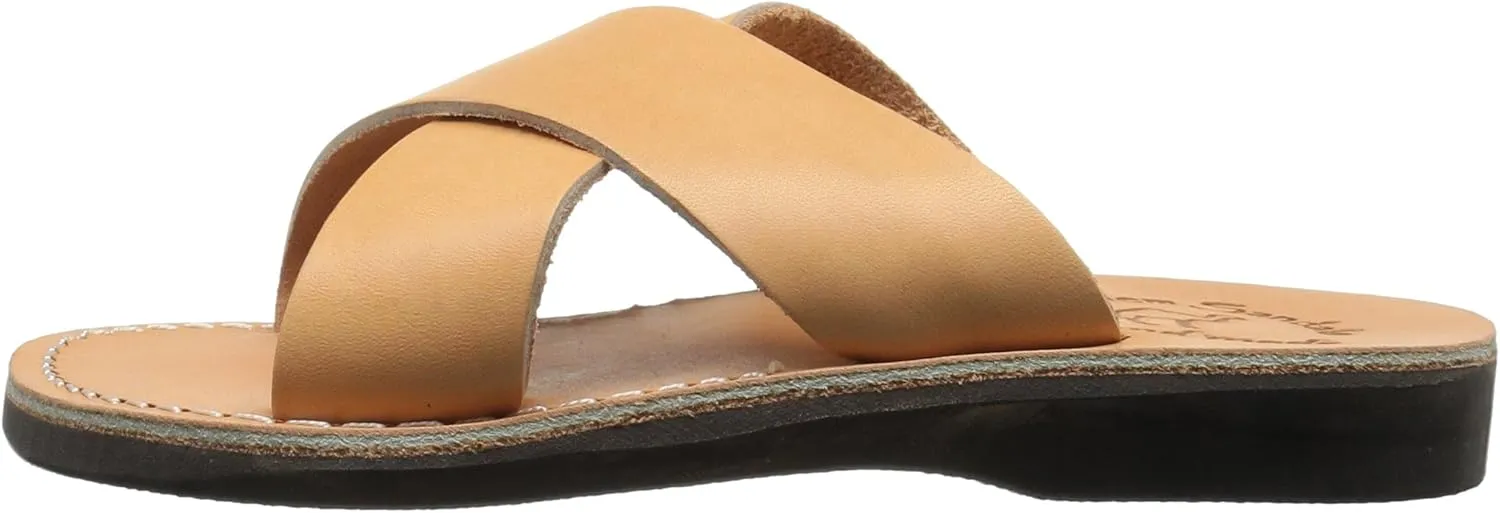 Elan - Leather Cross Strap Sandal - Womens Sandals