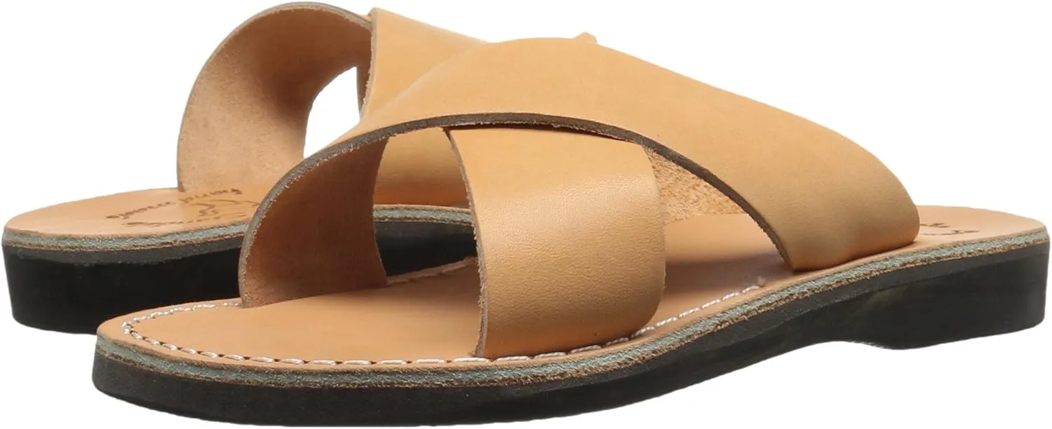 Elan - Leather Cross Strap Sandal - Womens Sandals