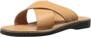 Elan - Leather Cross Strap Sandal - Womens Sandals