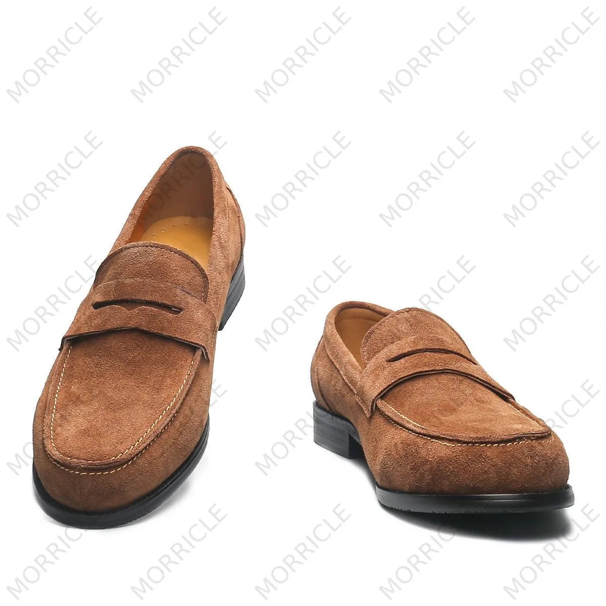 Elegant Cozy Suede Penny Loafers