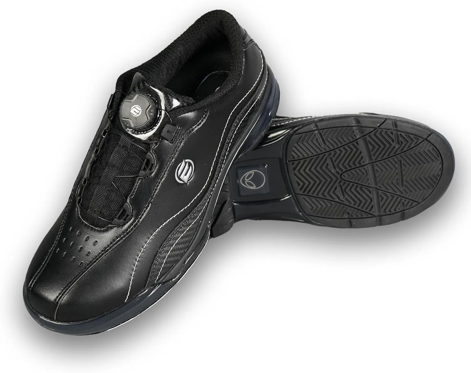 ELITE Predator Dial Fastening Men's Bowling Shoes - Professional Shoes - Right Hand - Includes Interchangeable Slide Soles and Heels - Comfortable Fit