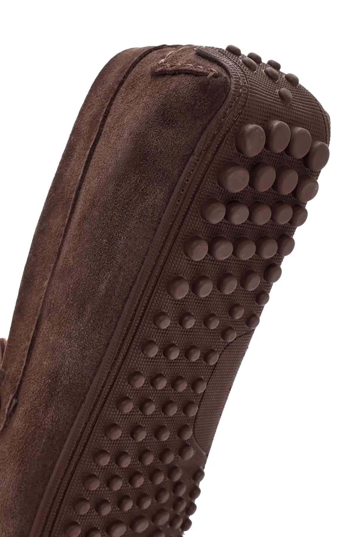 Erkek Kahverengi Süet Deri Casual Loafer