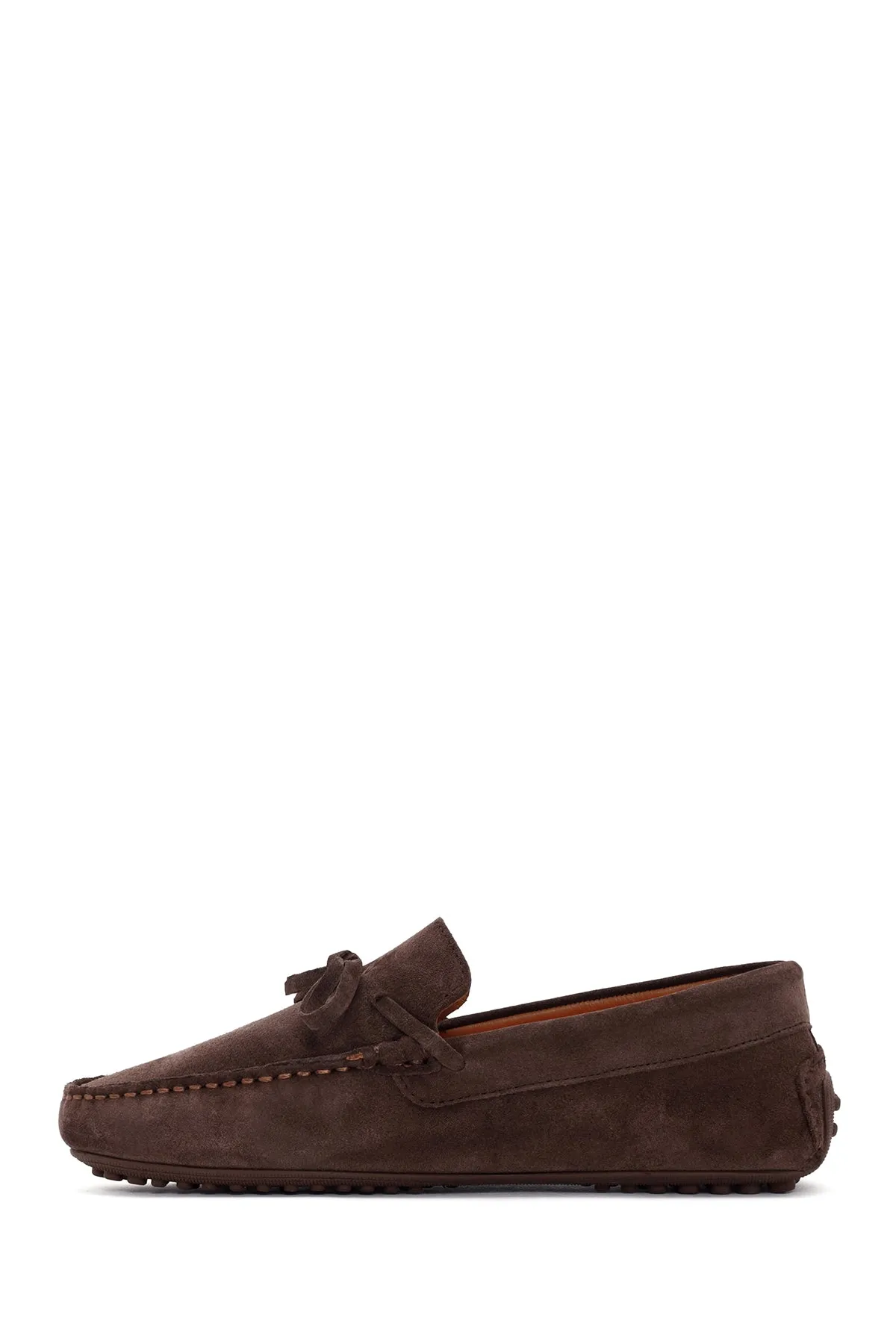 Erkek Kahverengi Süet Deri Casual Loafer