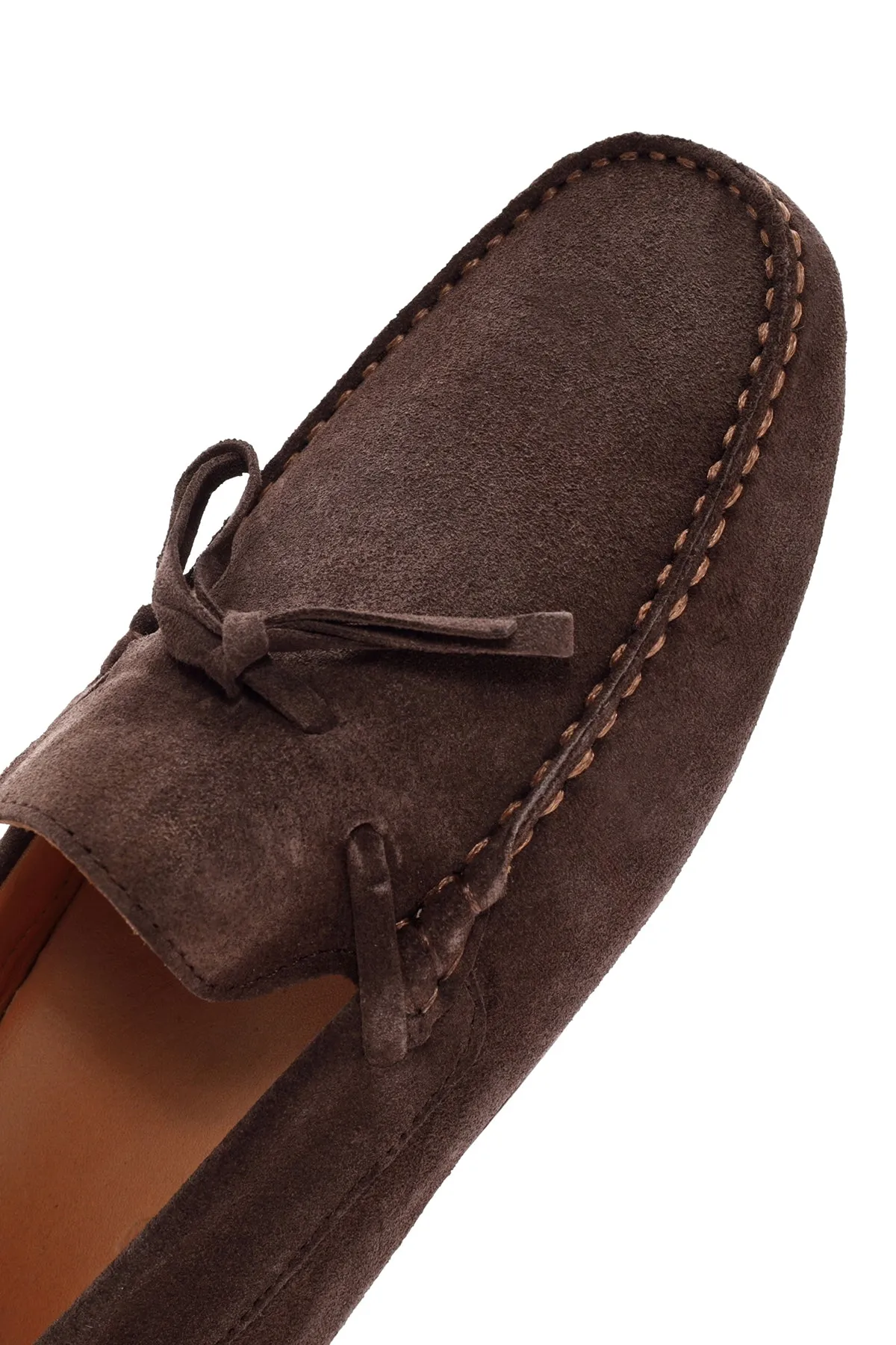 Erkek Kahverengi Süet Deri Casual Loafer