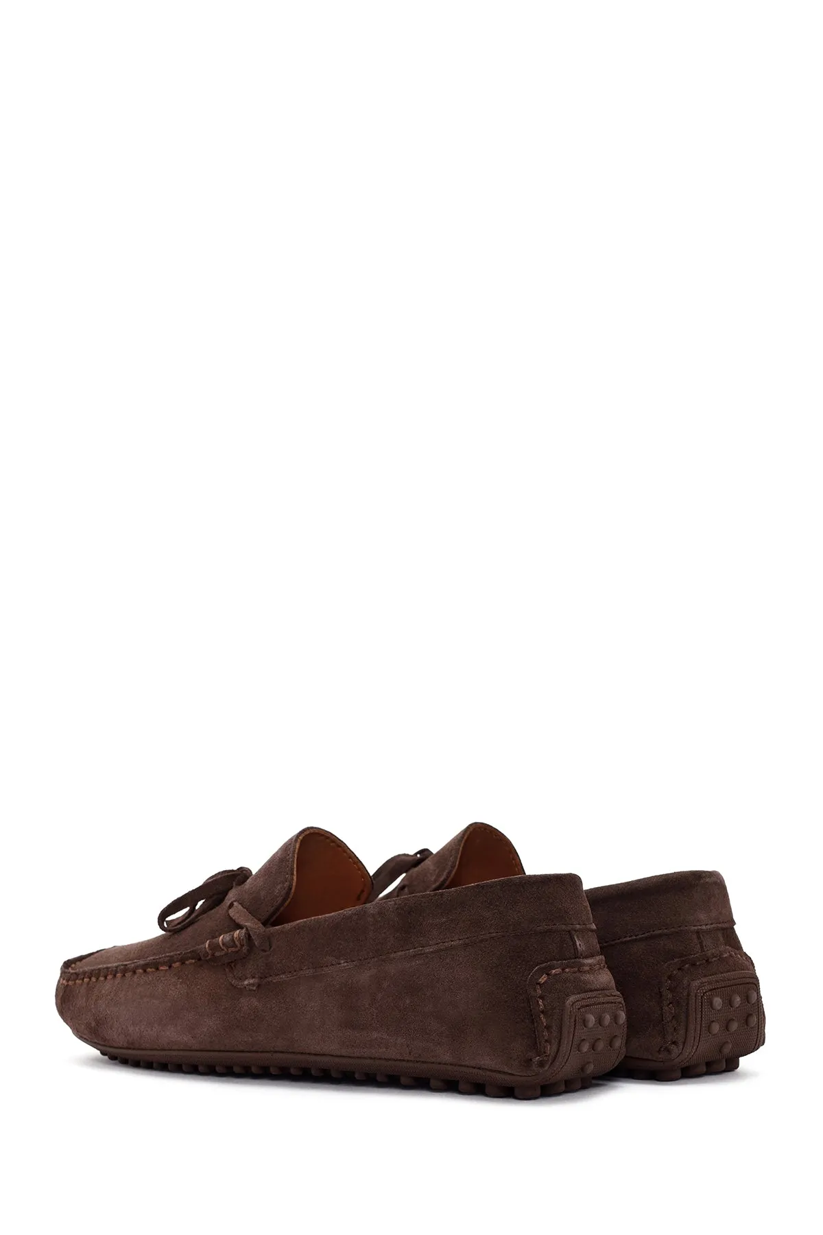 Erkek Kahverengi Süet Deri Casual Loafer
