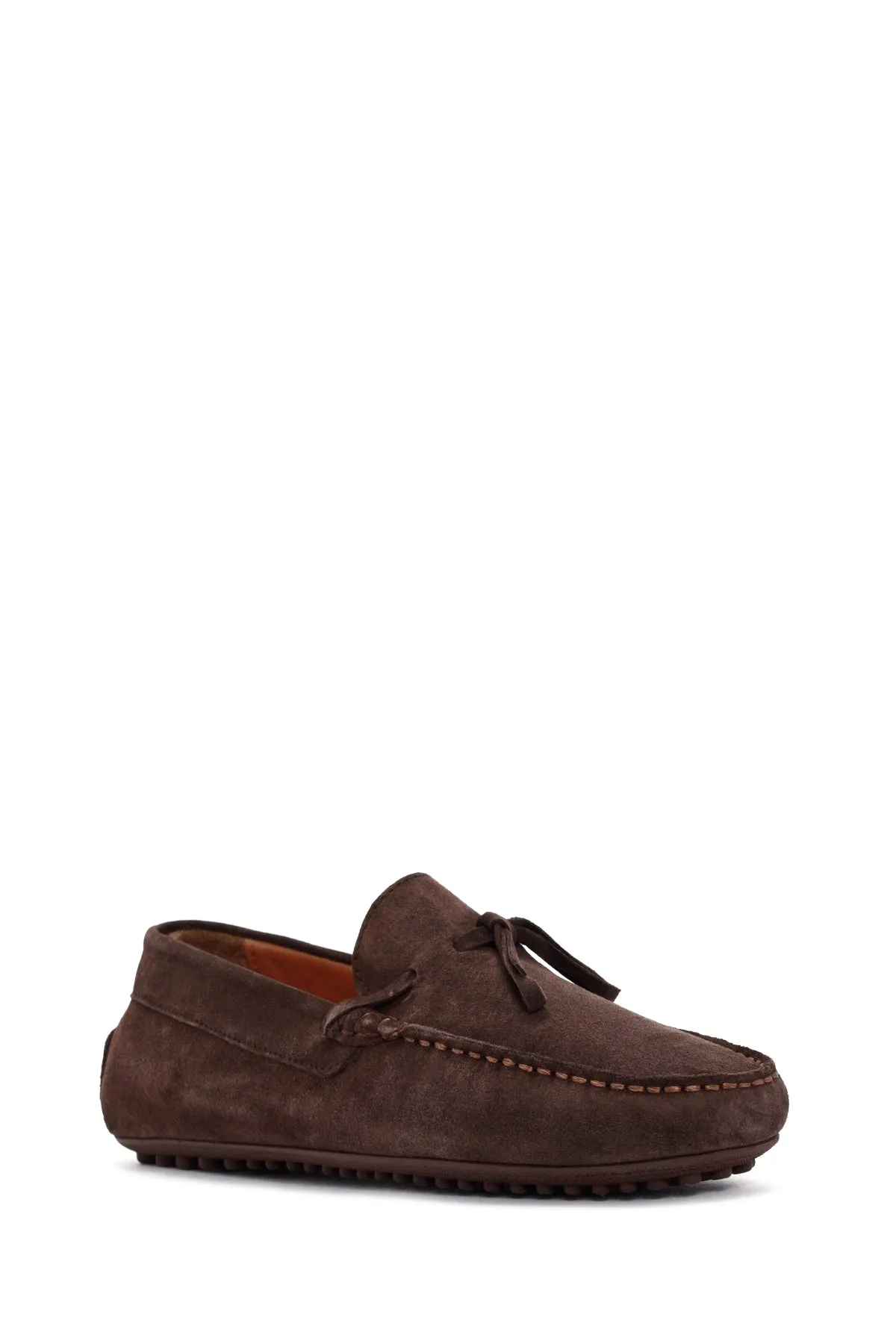 Erkek Kahverengi Süet Deri Casual Loafer