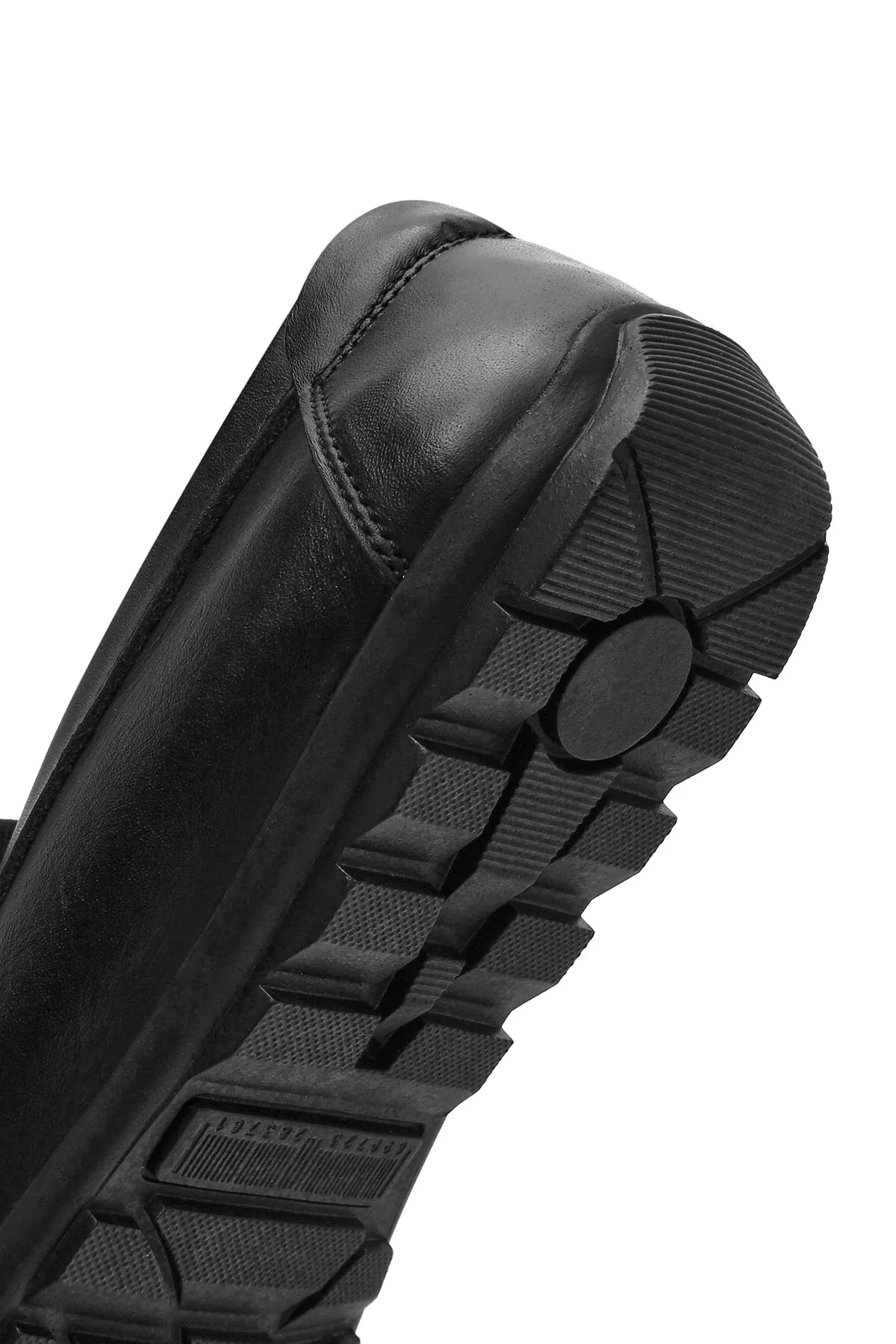 Erkek Siyah Deri Casual Loafer