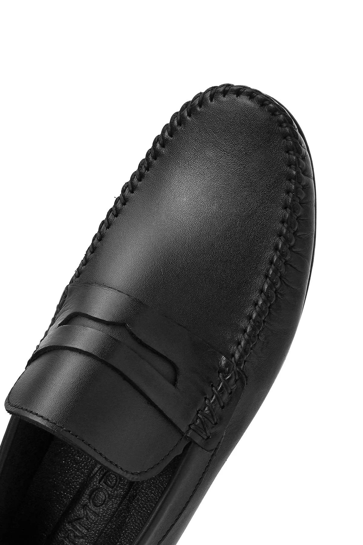 Erkek Siyah Deri Casual Loafer