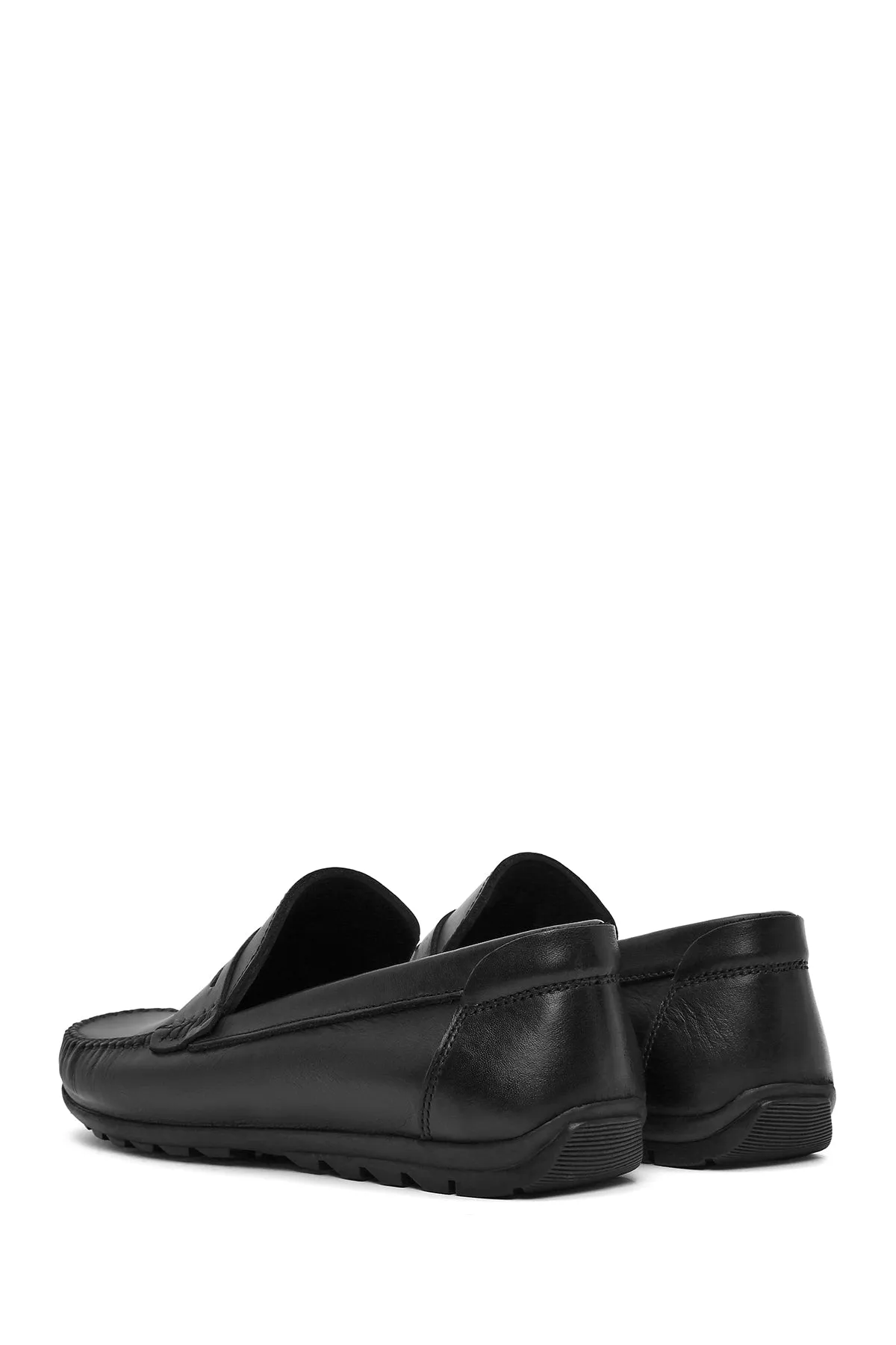 Erkek Siyah Deri Casual Loafer