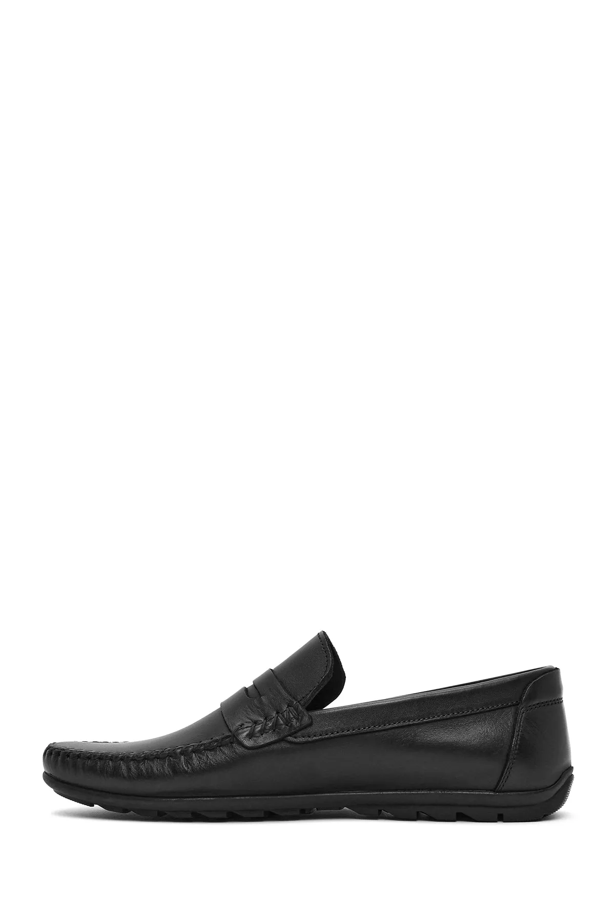Erkek Siyah Deri Casual Loafer
