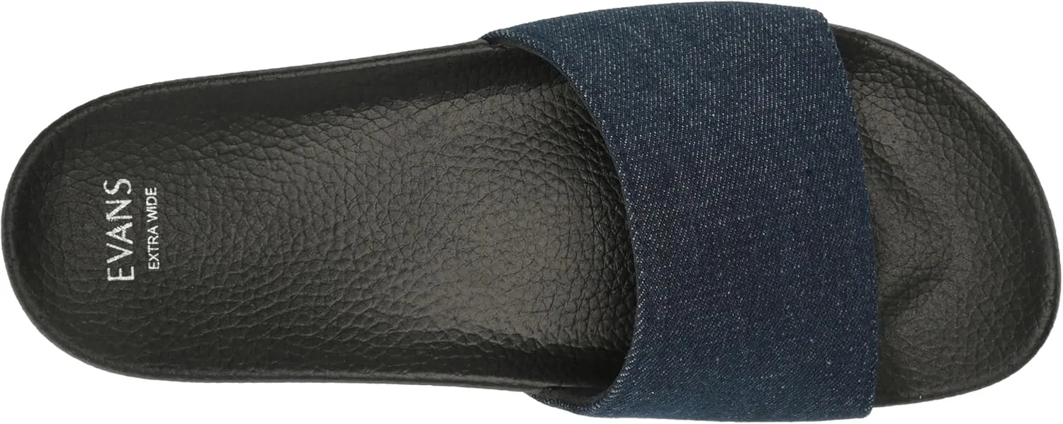 EVANS Women's Sandal Slide Plait Silva