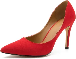 fereshte Women's Men's Slip On Stilettos High Heels Dress Pumps Shoes