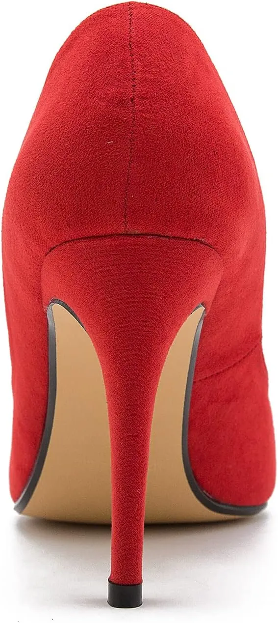 fereshte Women's Men's Slip On Stilettos High Heels Dress Pumps Shoes