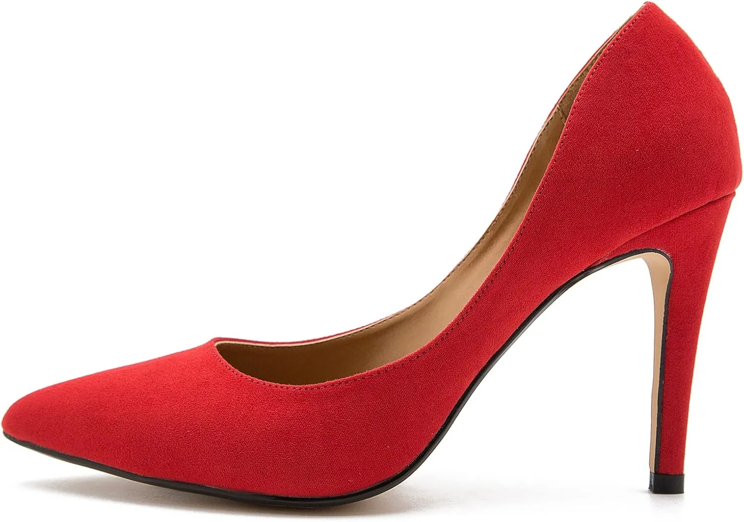 fereshte Women's Men's Slip On Stilettos High Heels Dress Pumps Shoes