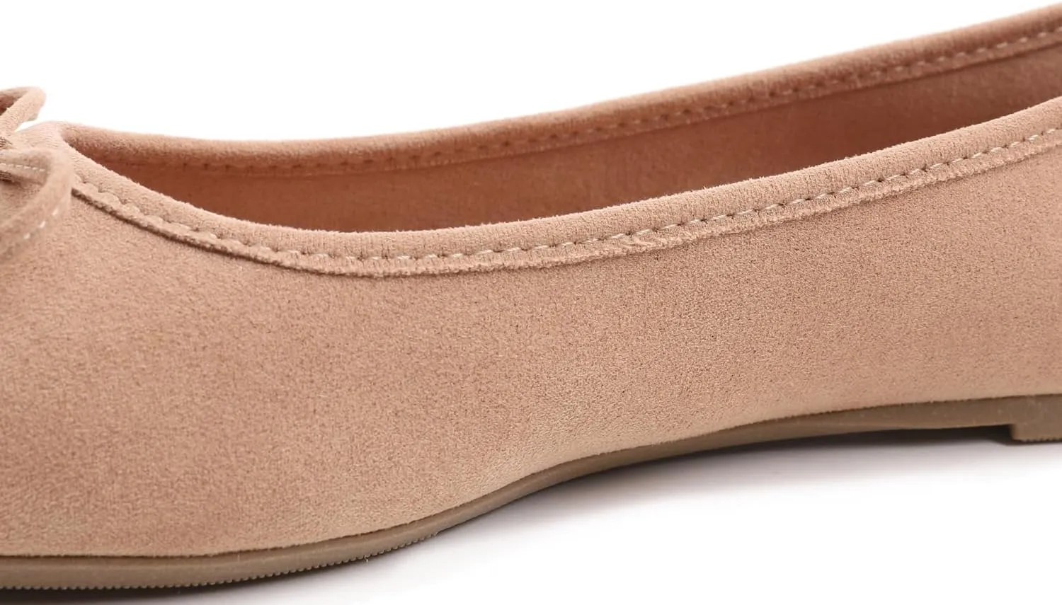 FEVERSOLE Women's Ultra Soft Colorful Memory Foam Cushioned Faux Suede Home Ballet Flats