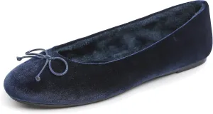 FEVERSOLE Women's Ultra Soft Colorful Memory Foam Cushioned Faux Suede Home Ballet Flats