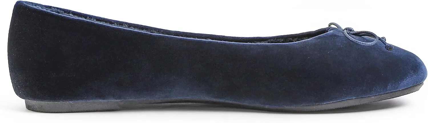 FEVERSOLE Women's Ultra Soft Colorful Memory Foam Cushioned Faux Suede Home Ballet Flats