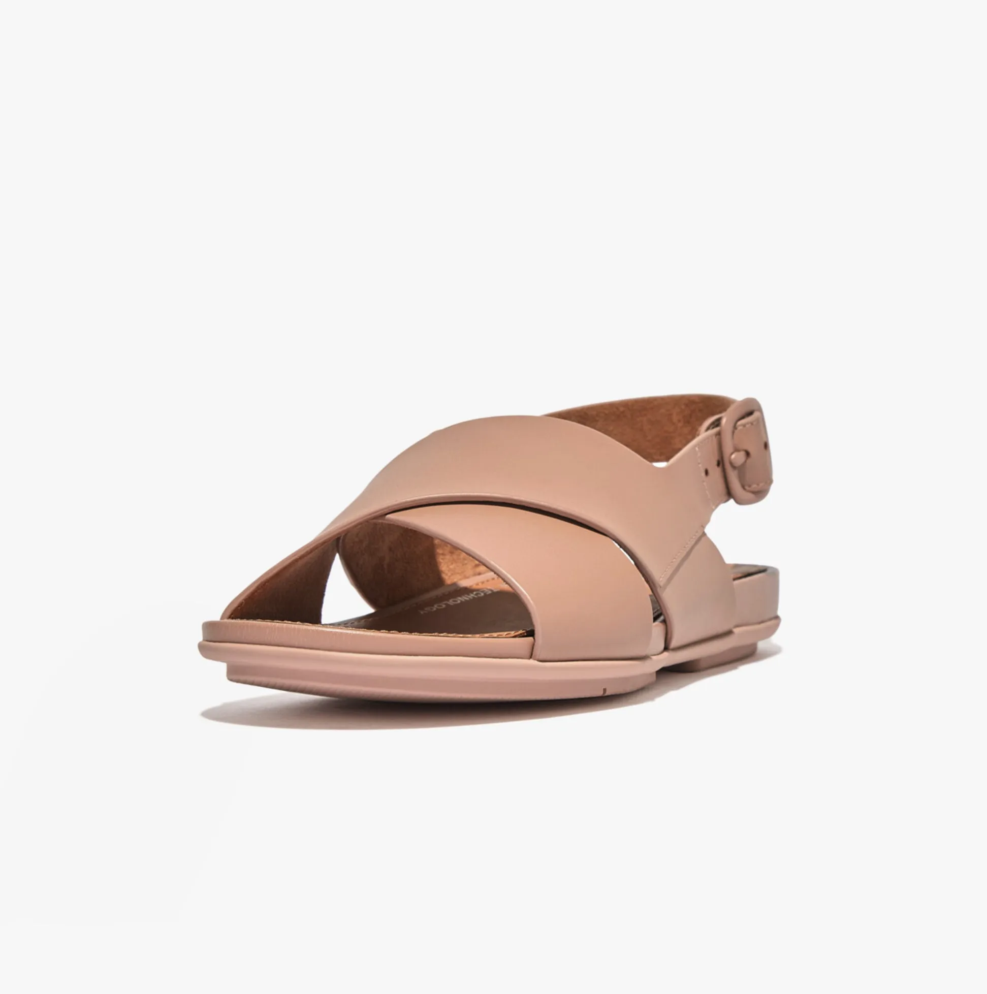 FitFlop GRACIE CRISSCROSS Womens Back-Strap Sandals Beige