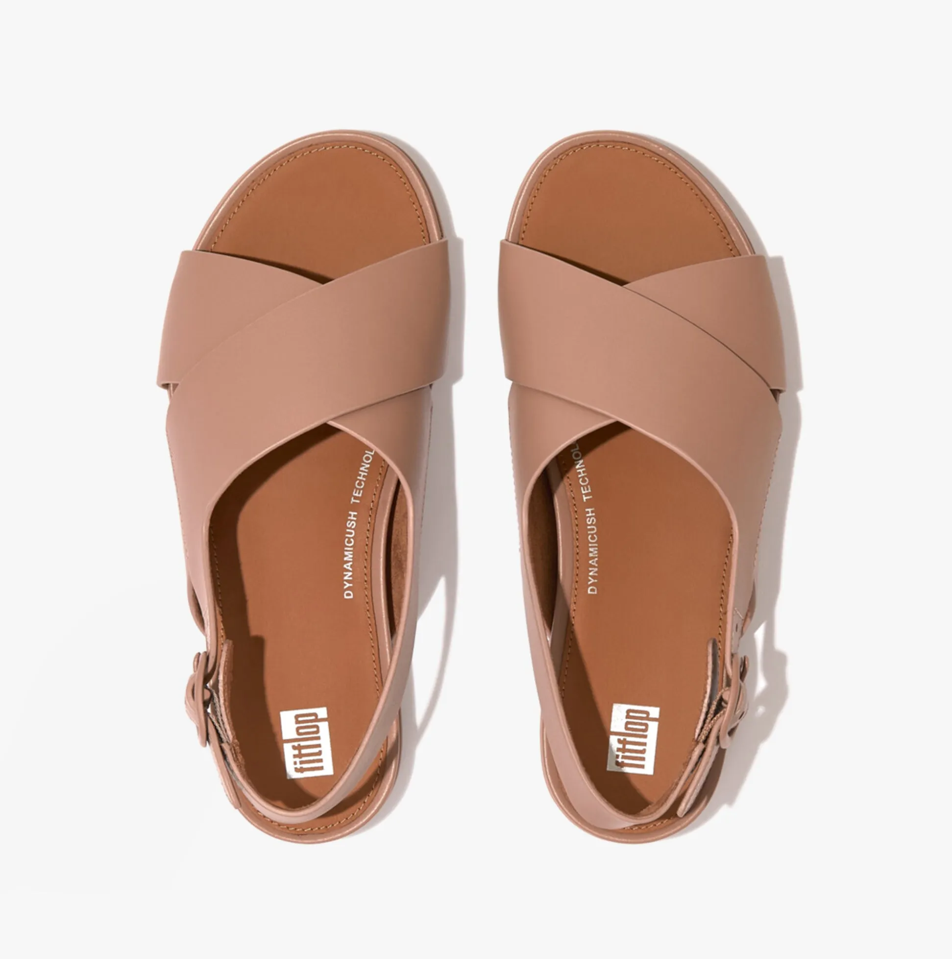 FitFlop GRACIE CRISSCROSS Womens Back-Strap Sandals Beige