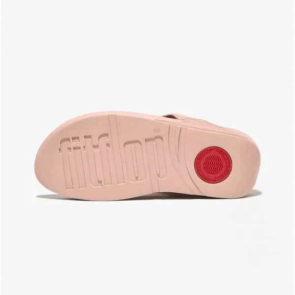 FitFlop LULU Womens Suede Toe-Post Sandals Beige