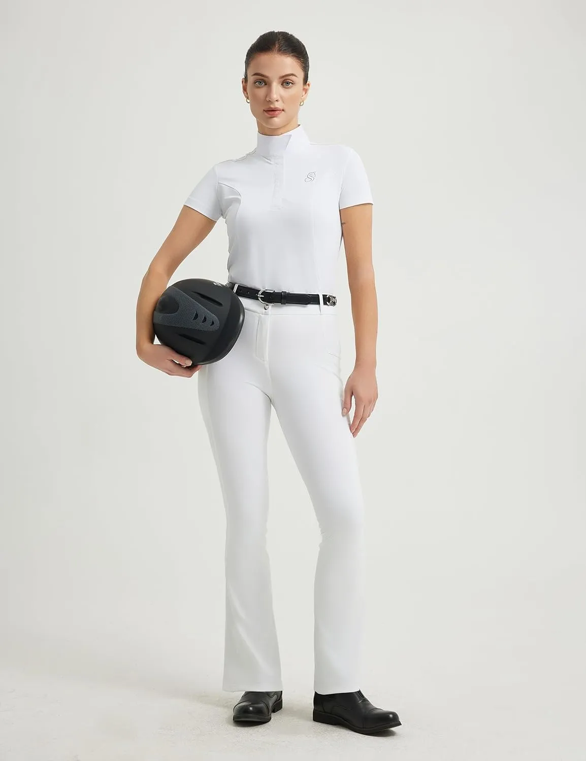 FitsT4 Sports Women's Bootcut Riding Breeches Full Seat Equestrian Pants Summer Riding Tights for Women