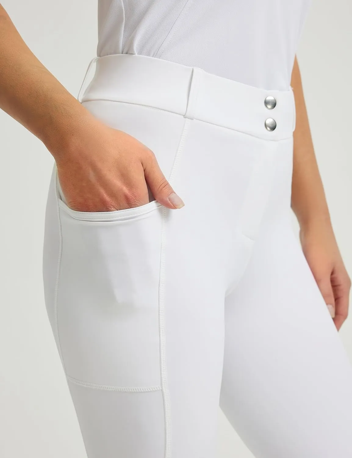 FitsT4 Sports Women's Bootcut Riding Breeches Full Seat Equestrian Pants Summer Riding Tights for Women