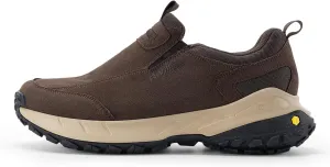 FitVille Wide Slip on Shoes for Men Hiking Walking Shoes Trekking Loafer with Arch Support | Slip Resistant | Wide Toe Box