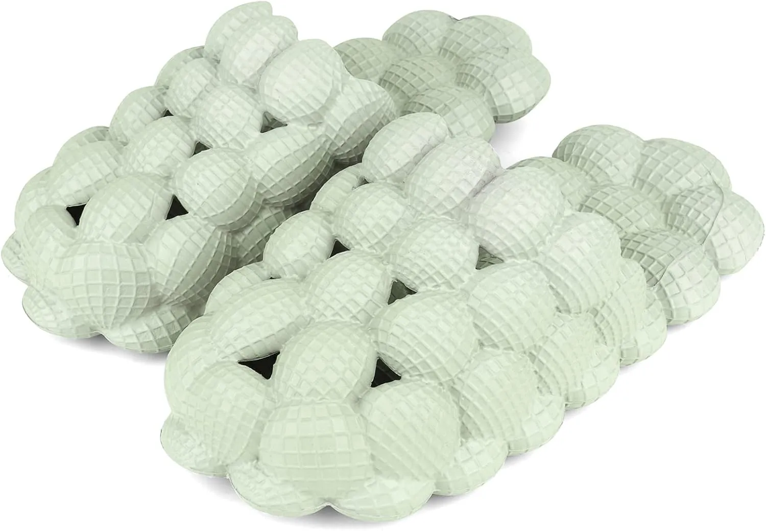 FJPTREN Kids Bubble Slides Funny Shoes Soft EVA Lychee Soft Pillow Spa Slippers for Gym House Shower Bedroom
