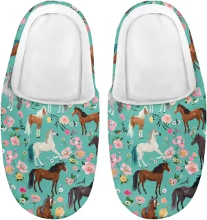 Flashideas Toddler Slippers Kids Fur Lined Warm Slip On Home Slippers Soft Plush Slippers