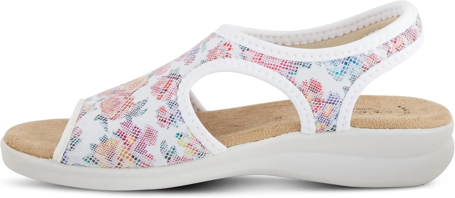 Flexus Women's Nyaman-Floral Slingback Sandal