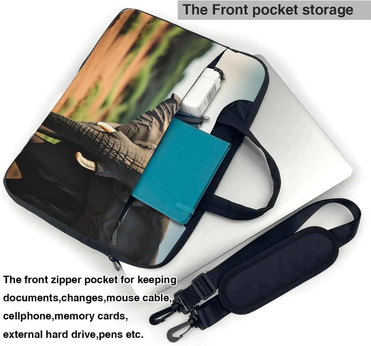 Flowers Colorful Butterfly 1 Stylish And Lightweight Laptop Messenger Bag,Handbag,Briefcase,Perfect For Business Travel