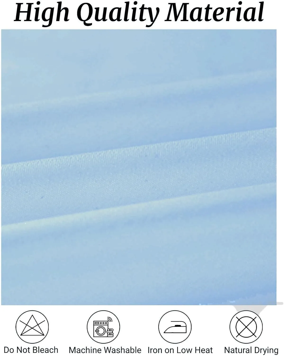 Fokitut 6 Pack Rectangle Tablecloth, 90x156 Inch, Stain Resistant and Wrinkle Polyester Table Cloth, Fabric Table Cover for Kitchen Dining, Wedding, Party, Holiday Dinner-Blue Mist