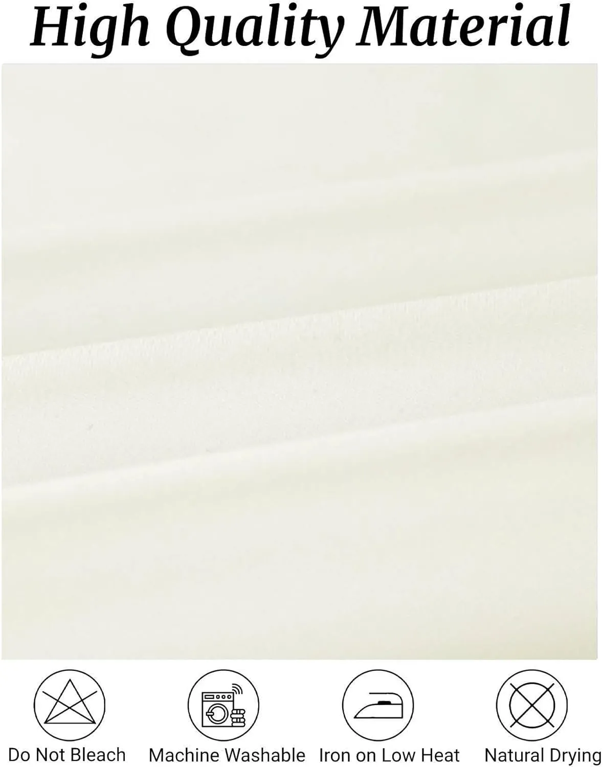 Fokitut 6 Pack Rectangle Tablecloth, 90x156 Inch, Stain Resistant and Wrinkle Polyester Table Cloth, Fabric Table Cover for Kitchen Dining, Wedding, Party, Holiday Dinner-Ivory