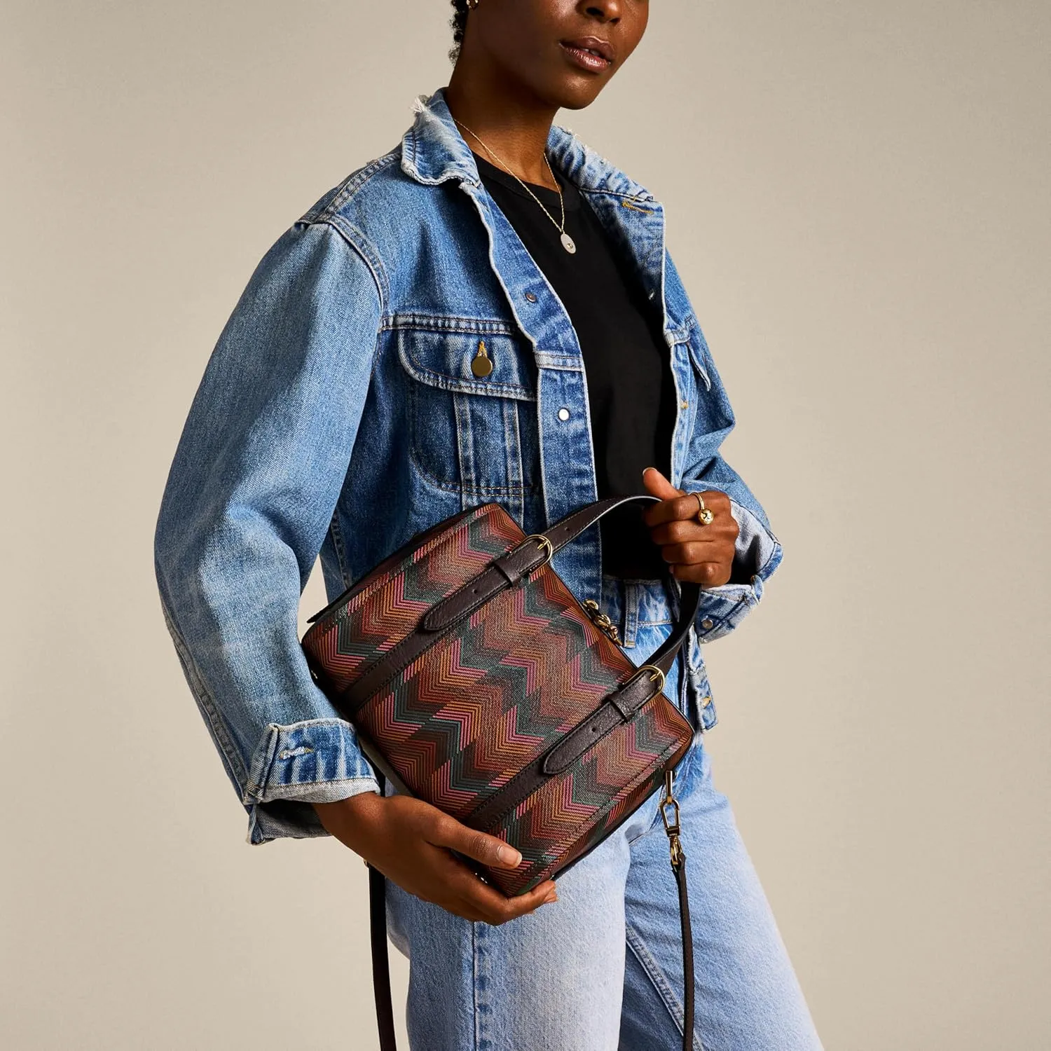 Fossil Carlie Satchel Handbag