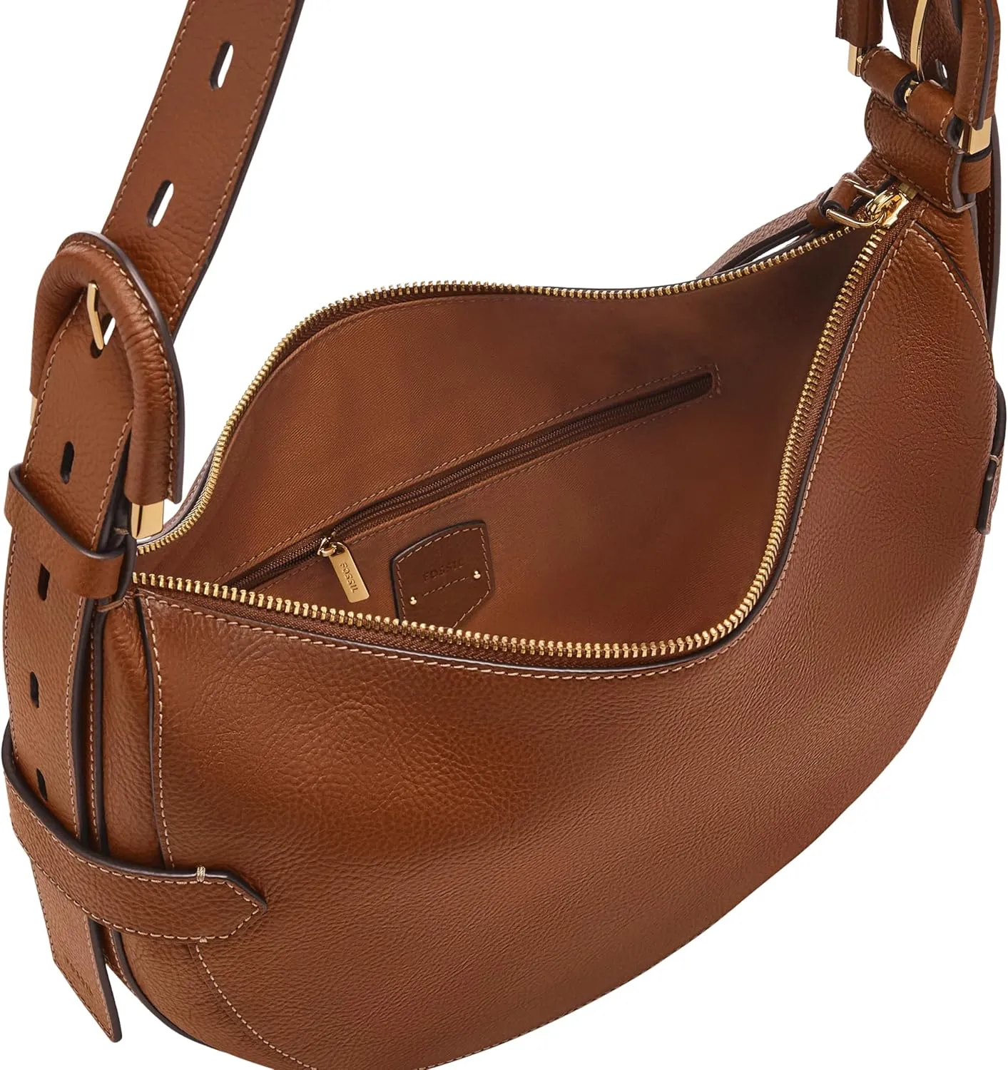 Fossil Women's Harwell Leather Hobo Purse Handbag for Women