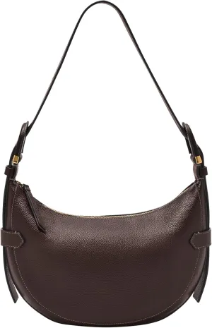 Fossil Women's Harwell Leather Hobo Purse Handbag for Women