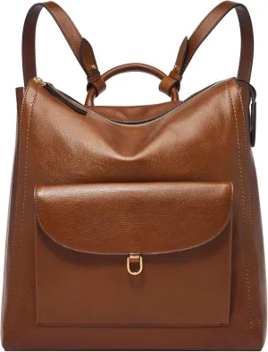 Fossil Women's Parker Leather Convertible Backpack Purse Handbag for Women