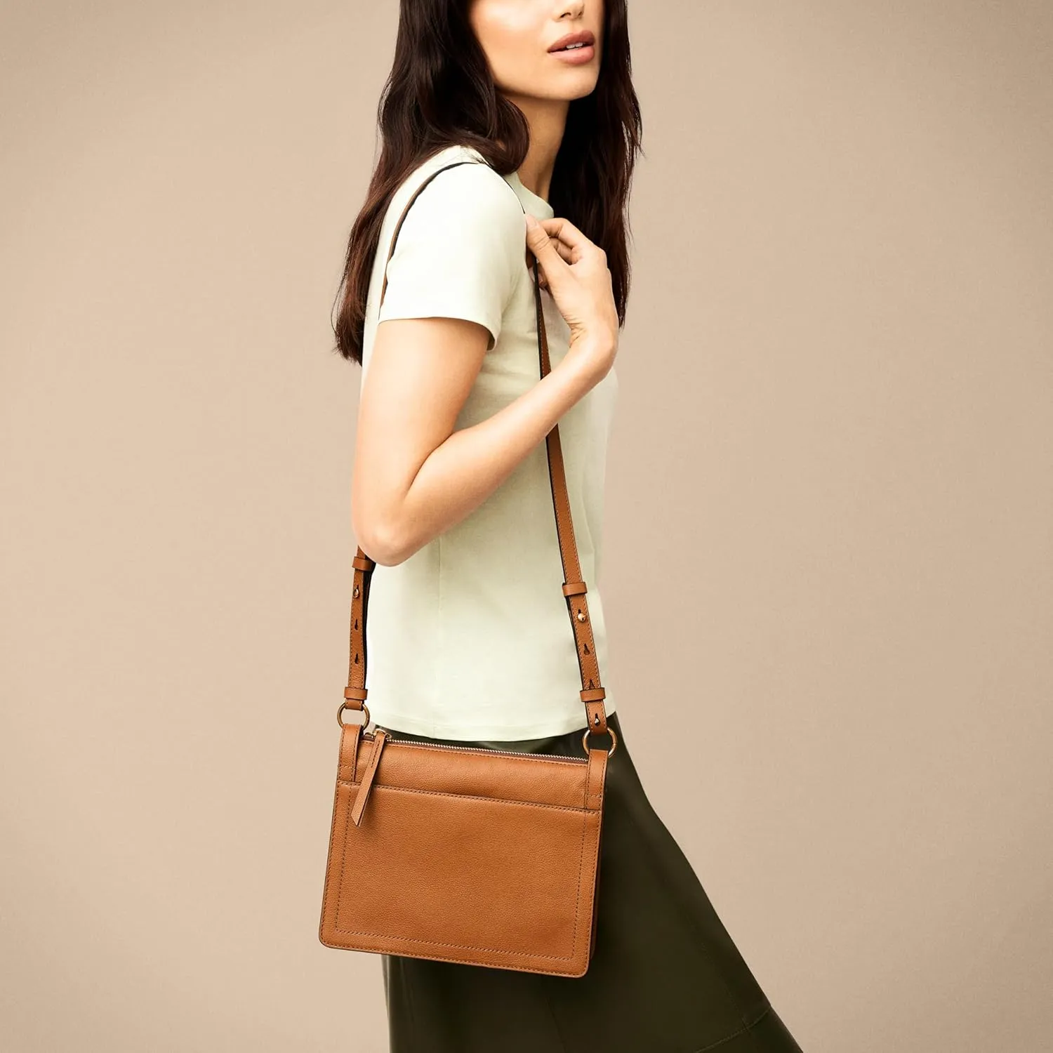 Fossil Women's Taryn Leather Crossbody Bag