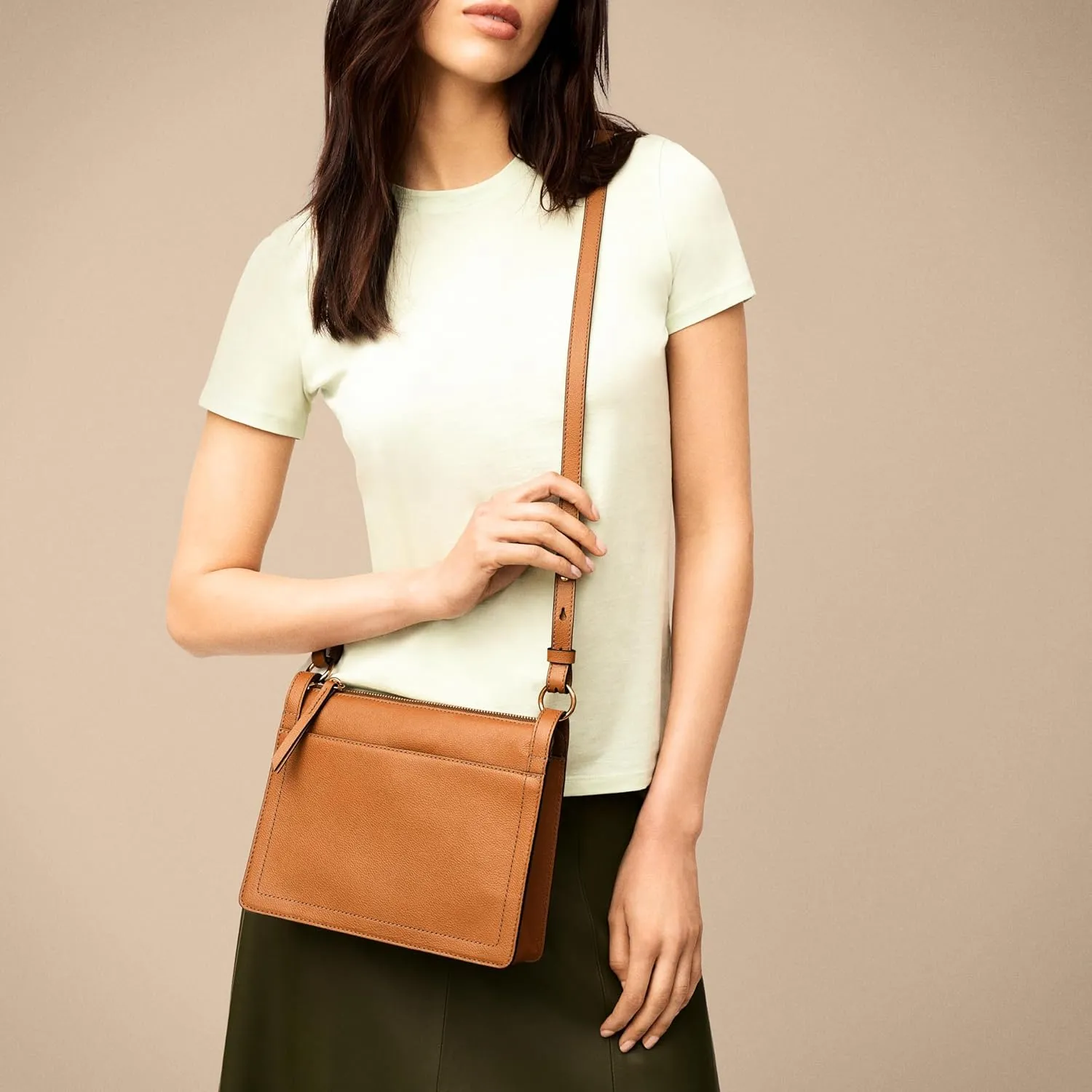 Fossil Women's Taryn Leather Crossbody Bag