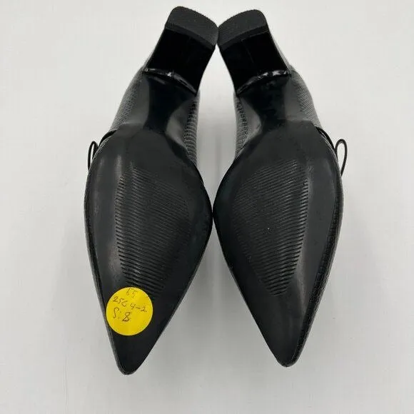 FOWT Black Almond Toe Pump Loafer Flats Slip On Cozy Party Dress Office Shoes